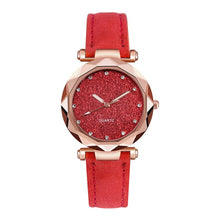 Load image into Gallery viewer, Dropshipping Women Romantic Starry Sky Wrist Watch Leather Rhinestone Designer Ladies Clock Simple Dress Gfit Montre Femme D30