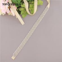 Load image into Gallery viewer, TOPQUEEN S216 Women's Rhinestones Handmade Belt Wedding Belt Accessories Marriage Bridal Sashes wedding bridal sashs Any Size