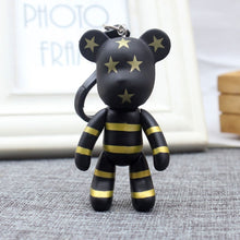 Load image into Gallery viewer, Handmade DIY Craft Rhinestone Bomgom Tassels Cartoon Popobe Gloomy Bear Keychain Cute Bag Charm Holder Cartoon Resin Key Chain