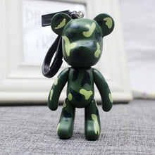 Load image into Gallery viewer, Handmade DIY Craft Rhinestone Bomgom Tassels Cartoon Popobe Gloomy Bear Keychain Cute Bag Charm Holder Cartoon Resin Key Chain