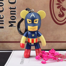 Load image into Gallery viewer, Handmade DIY Craft Rhinestone Bomgom Tassels Cartoon Popobe Gloomy Bear Keychain Cute Bag Charm Holder Cartoon Resin Key Chain