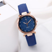 Load image into Gallery viewer, Dropshipping Women Romantic Starry Sky Wrist Watch Leather Rhinestone Designer Ladies Clock Simple Dress Gfit Montre Femme D30
