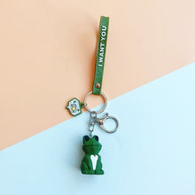 Load image into Gallery viewer, 2019 New Fashion Cute Dinosaur Keychain Key Ring Cat Fashion Cartoon Key Chain Creative Car Bag Phone Key Ring
