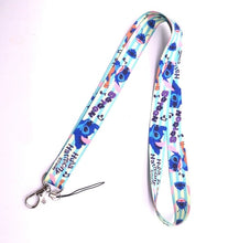 Load image into Gallery viewer, 1 pcs cartoon  mickey minnie princess stitch Donald Duck Daisy Lanyard Key Lanyard Cosplay Badge ID Cards Holders Neck
