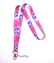 Load image into Gallery viewer, 1 pcs cartoon  mickey minnie princess stitch Donald Duck Daisy Lanyard Key Lanyard Cosplay Badge ID Cards Holders Neck
