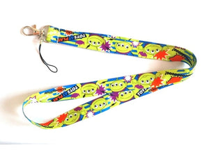 1 pcs cartoon  mickey minnie princess stitch Donald Duck Daisy Lanyard Key Lanyard Cosplay Badge ID Cards Holders Neck