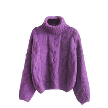 Load image into Gallery viewer, Autumn Winter Women Fashion Sweater Basic Female Pullover Batwing Sleeve Solid Color Femme Casual Knitted Streetwear
