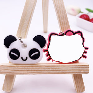 2Pcs/set Cute Cartoon Silicone Protective key Case Cover For key Control Dust Cover Holder Organizer Home Accessories Supplies