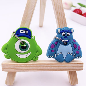 2Pcs/set Cute Cartoon Silicone Protective key Case Cover For key Control Dust Cover Holder Organizer Home Accessories Supplies